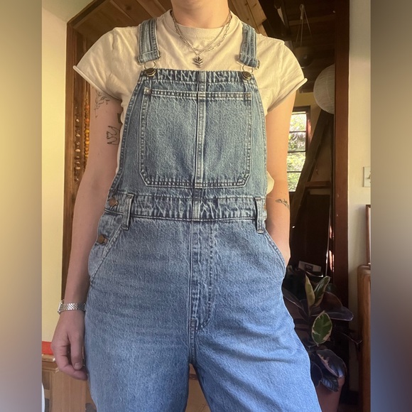 Madewell Classic Blue Denim Overalls - Picture 2 of 6